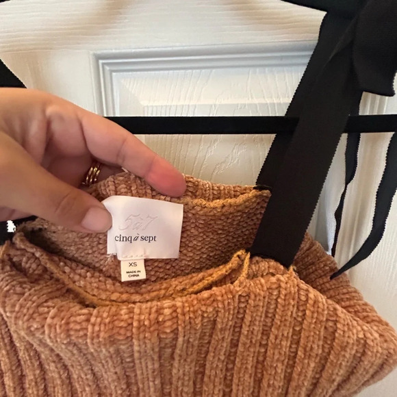 Cinq A Sept Womens Addilyn Sweater, Brown - Picture 4 of 6